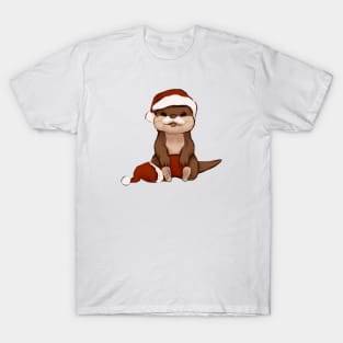 Cute Otter Drawing T-Shirt